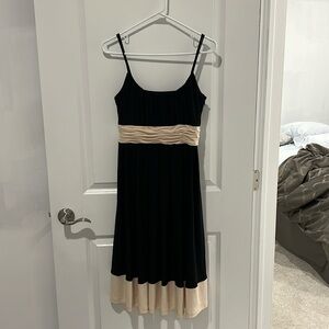 Excellent like new condition black and nude  dress!
